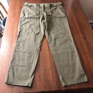 Loft army green cargo pants
